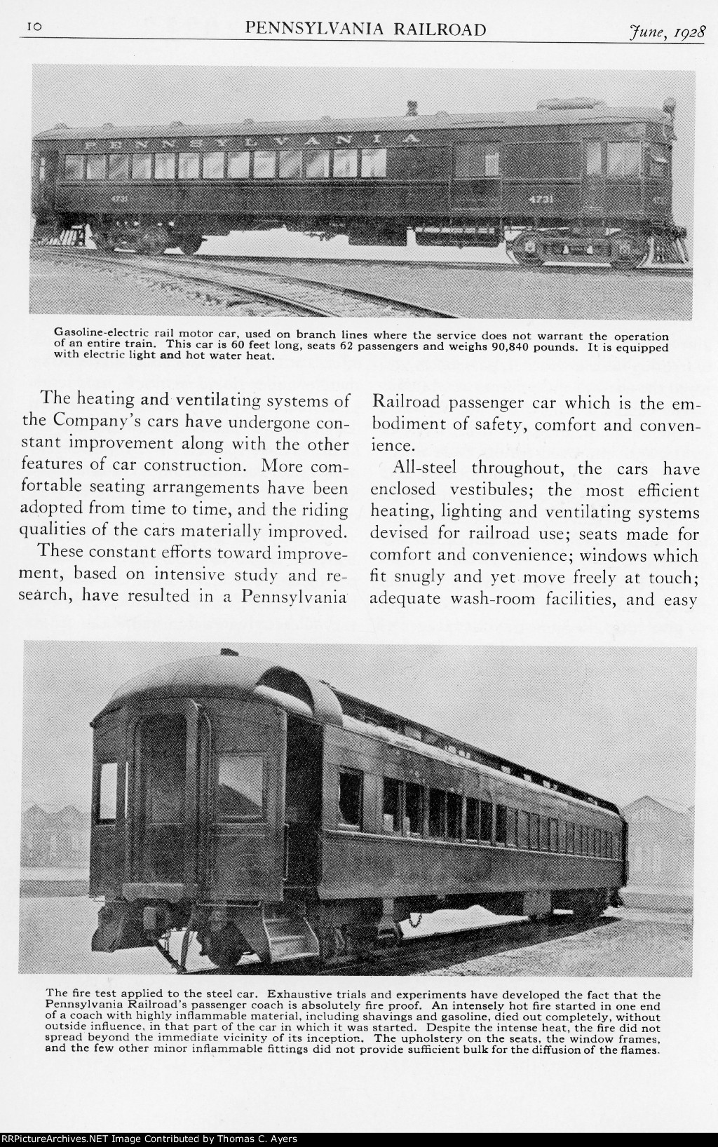 PRR "Passing Of The Wooden Passenger Car," Page 10, 1928